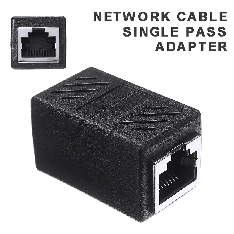 

New Arrival RJ45 Female To Female Coupler Adapter Network Ethernet Extension Cable Durable CAT5 CAT6 LAN Extender Connector
