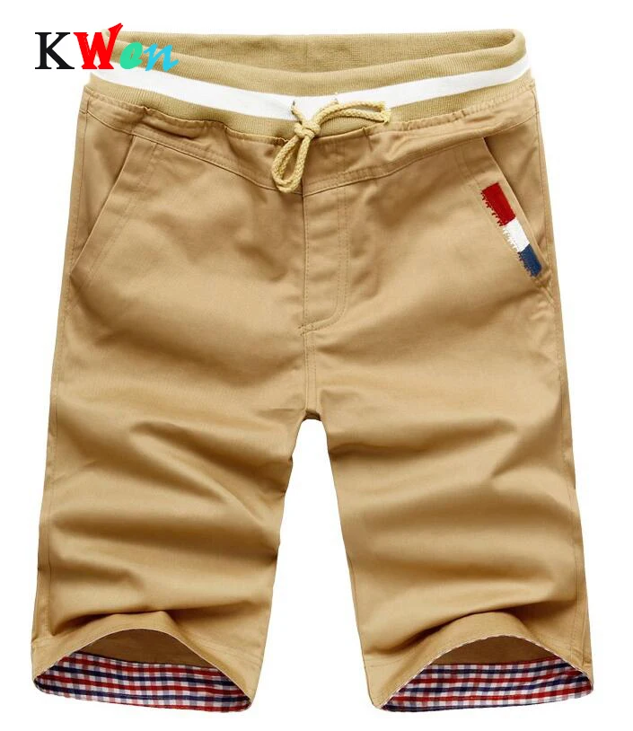 Мужские укороченные спортивные брюки хлопковые Джоггеры в Корейском стиле