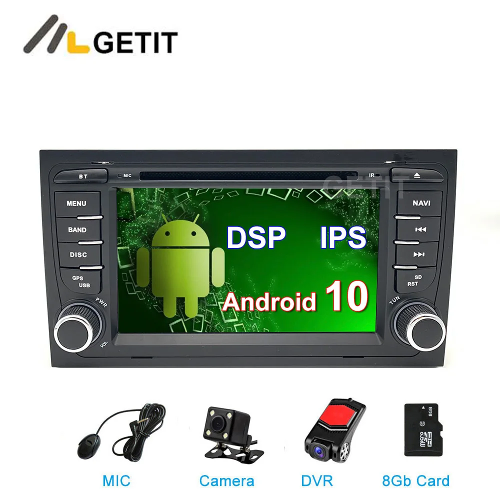 DSP ips Android 10 автомобильный dvd плеер мультимедийное радио gps для Audi A4 S4 RS4 Seat Exeo с wifi BT