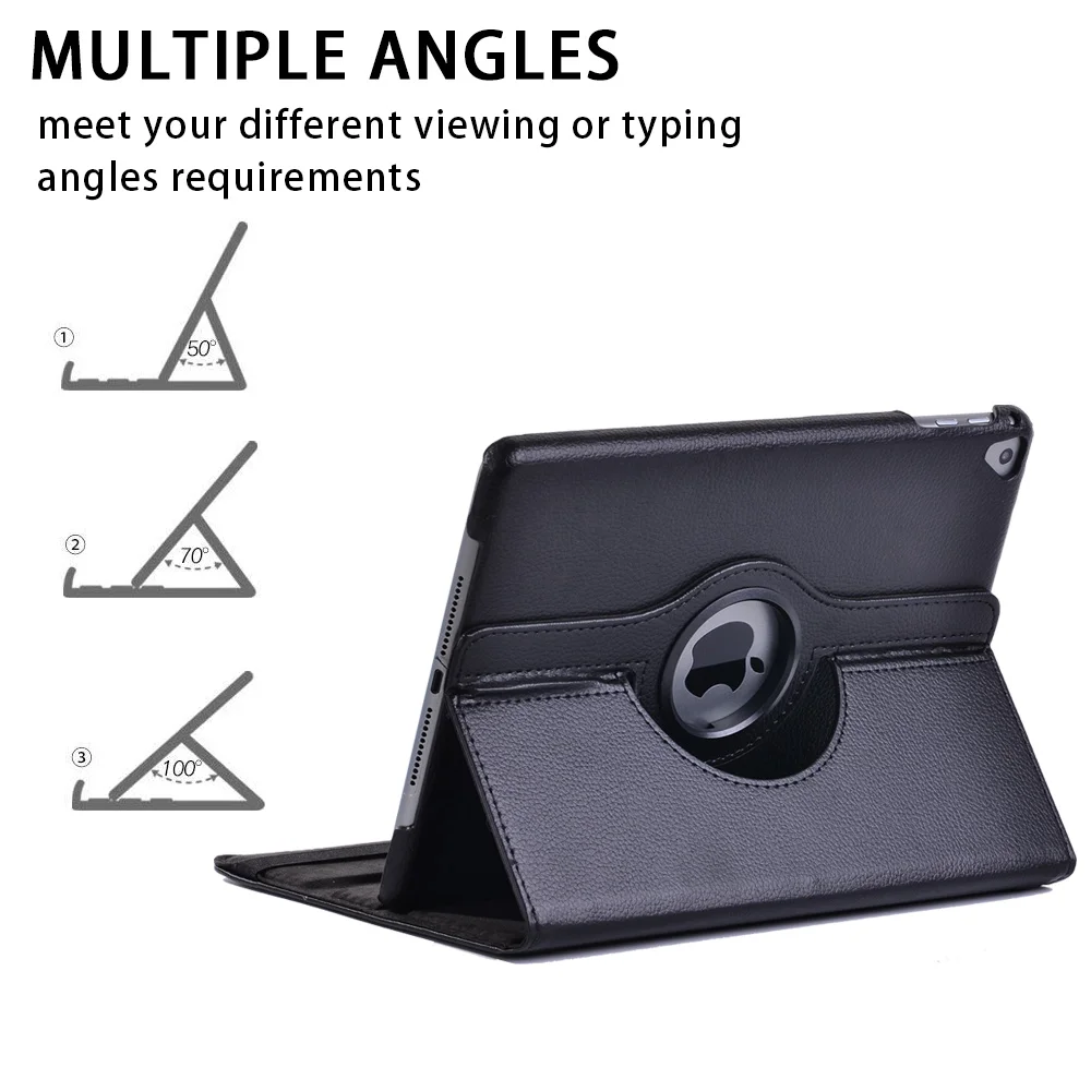 for ipad ipad 2 3 4 5 6 7 8 mini 1 2 3 4 5 air123 pro 9 710 5pro 11 anti fall 360 rotating tablet casebluetooth keyboard free global shipping