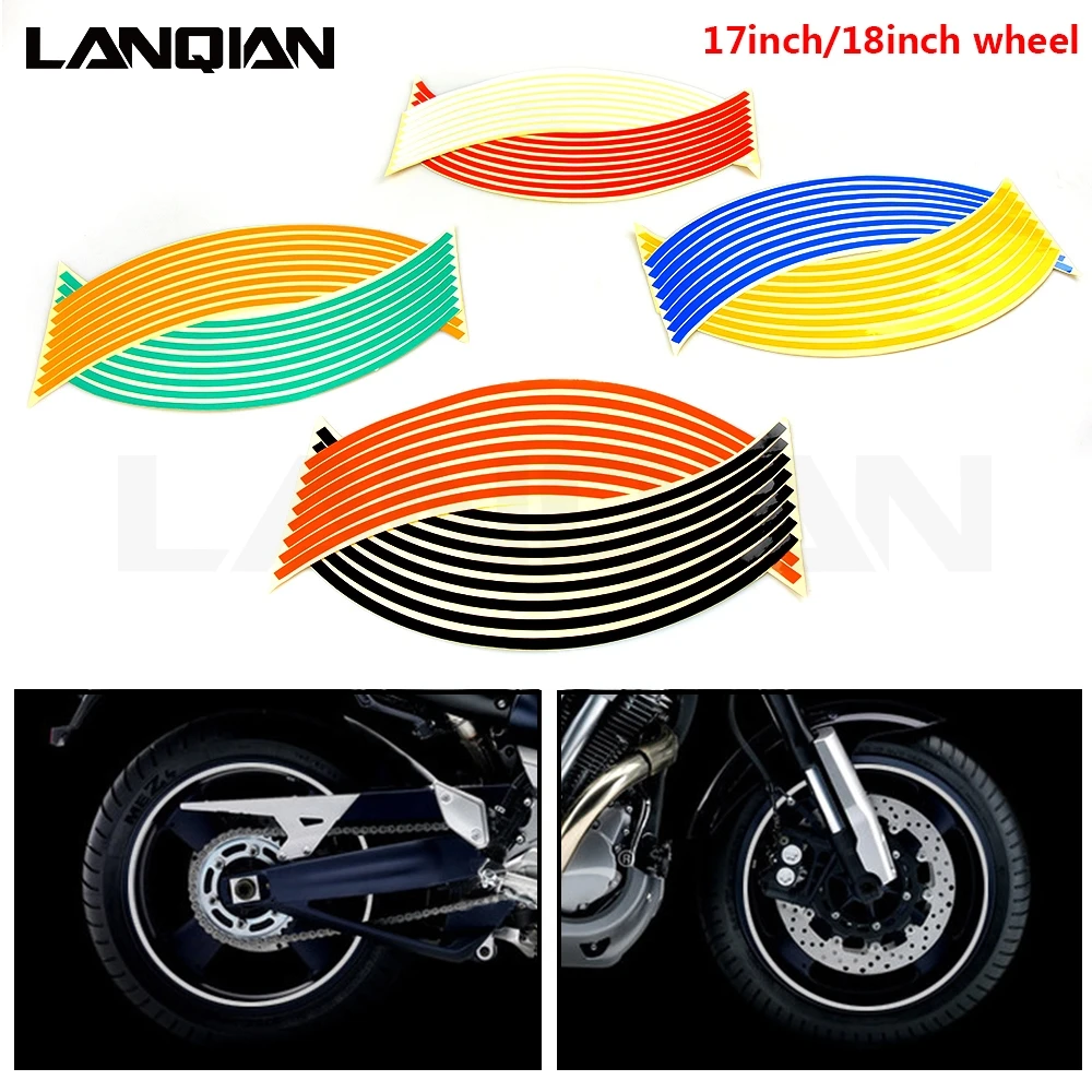 Мотоциклетные полоски наклейка на колесо полосатая лента аксессуары для