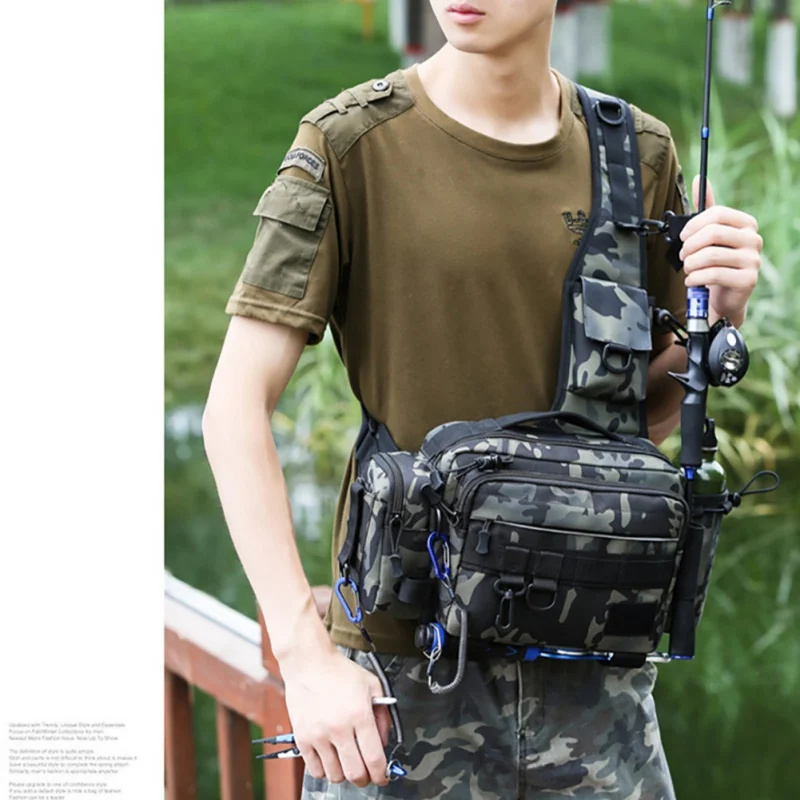 

Large-capacity multifunctional bait bag, fishing equipment bag, practical fishing equipment bag, multifunctional waist bag