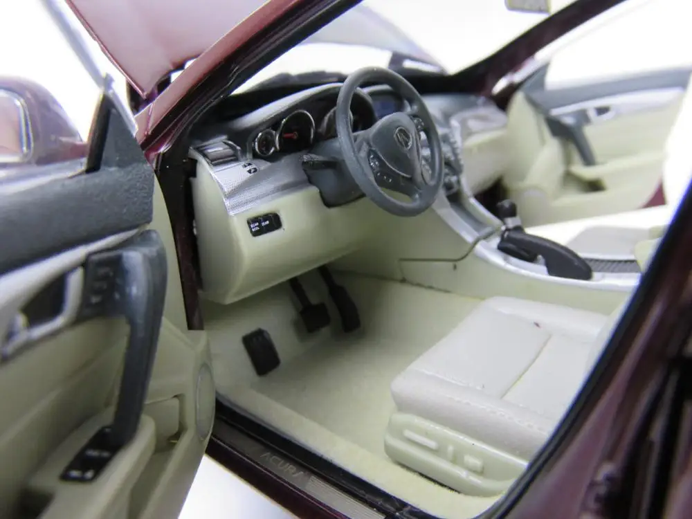 

Original authorized authentic rare 1:18 ACURA TL 2009 Diecast scale car model Alloy Toy Miniature Collection Gifts