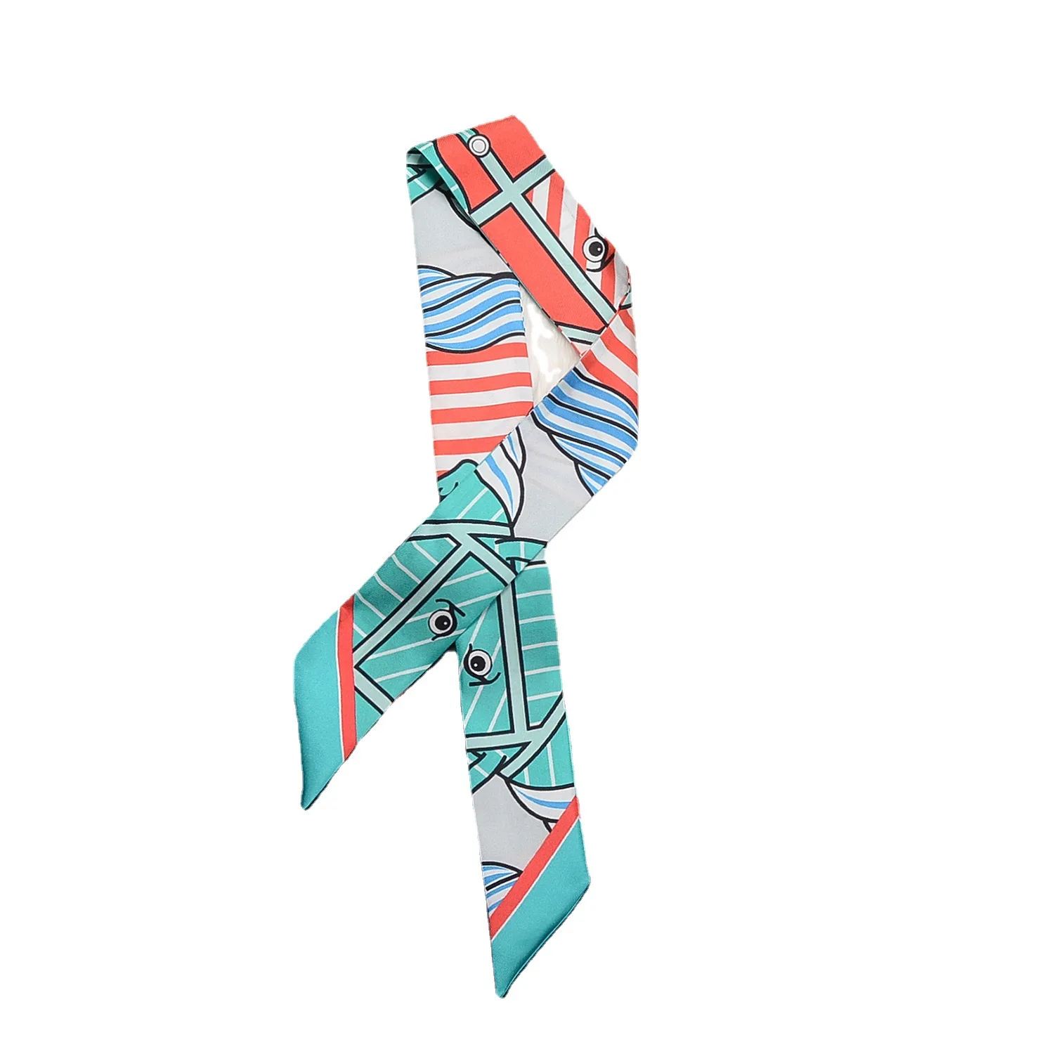 

100% Real Silk Scarf Natural Silk Brand Women Scarf Luxury Horse Foulard Hair & Bag Scarves Design Fashion Neckerchief 2021