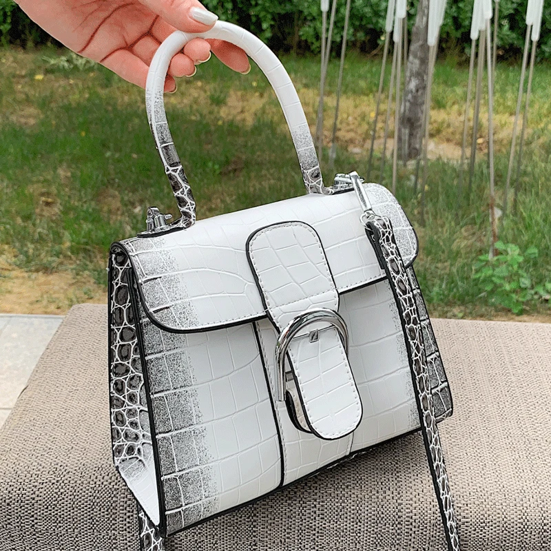 

High Quality Vintage Ladies Leather Hand Bags Designer Women Crossbody Bag New Fashion Tote Bags Small Gradient Shoulder Bag Sac