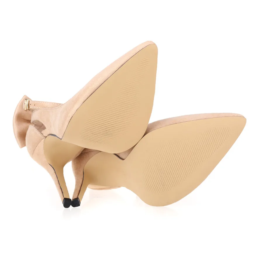 Новые Элегантные туфли на высоком каблуке с пряжкой и бантом Женские черные