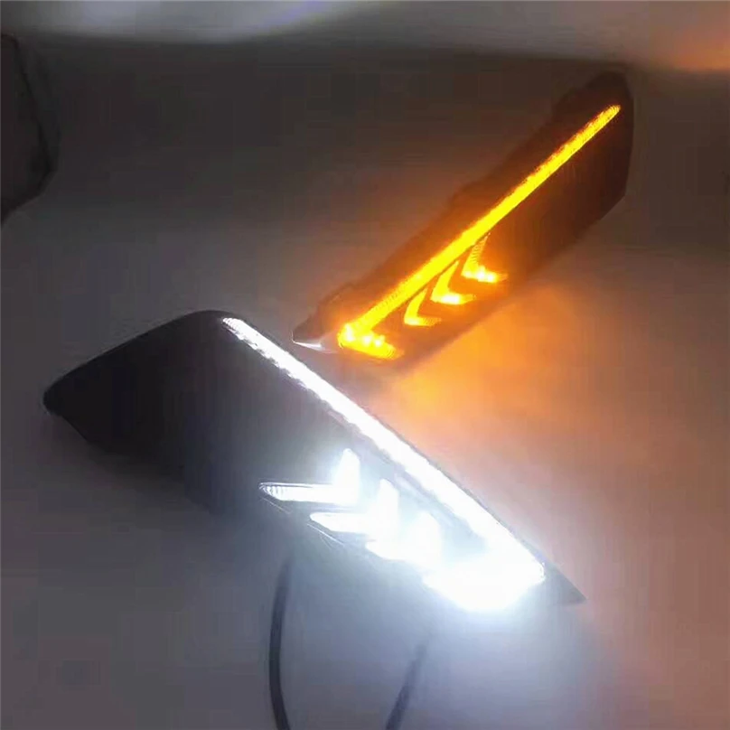 Автомобильный мигающий автомобильный Стайлинг для Honda City 2015 2016 LED DRL дневные