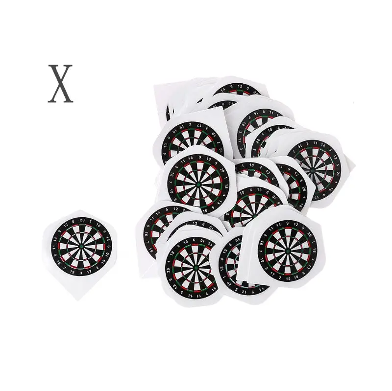 

50pcs Standard Dart Flights Nice Outdoor Wing Tail Professional PVC Darts Flight J6PF