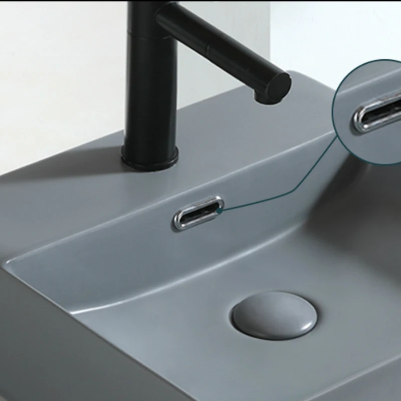Nordic Dark Green Matte Square Countertop Ceramic Wash Basin Bathroom Sink Vessel Single Bowl Black Kitchen Faucet Обустройство