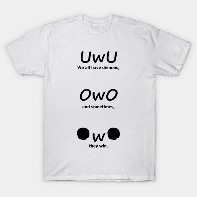 Мужская футболка UwU Demons Футболка женская | одежда