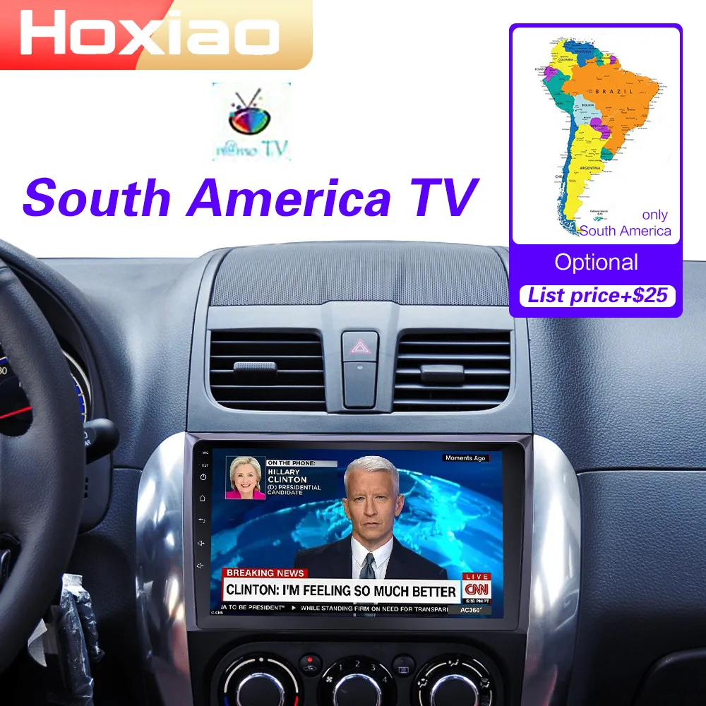 Android автомобильный Радио Мультимедиа Видео плеер wifi gps Зеркало Ссылка для Suzuki SX4 2006 2007 2008 2009 2010 2011 2012 2013 2 DIN