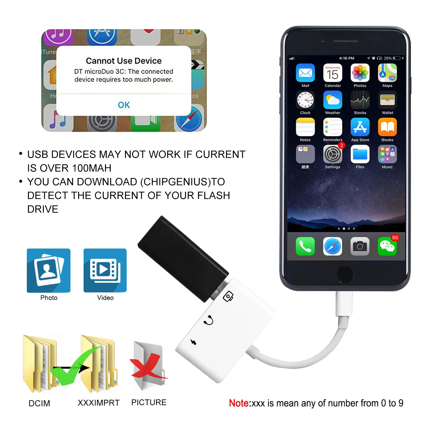 OTG USB 3 5 мм аудио адаптер для Lightning чтения камеры кабель 8-контактный зарядный