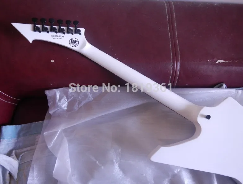 Высокое качество Custom Shop розовое дерево гриф хорошие звукосниматели SNAKEBYTE Джеймс гетфилд белая электрогитара