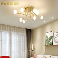 pssrise creative led ceiling light chandelier modern romantic decor gold ceiling lamp for living room bedroom kitchen lighting