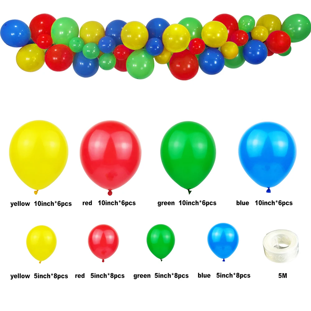 Juego de globos con dise&ntilde;o de superh&eacute;roes de Marvel para ni&ntilde;os, Set de decoraci&oacute;n para fiesta de cumplea&ntilde;os, suministros para Baby Shower-1