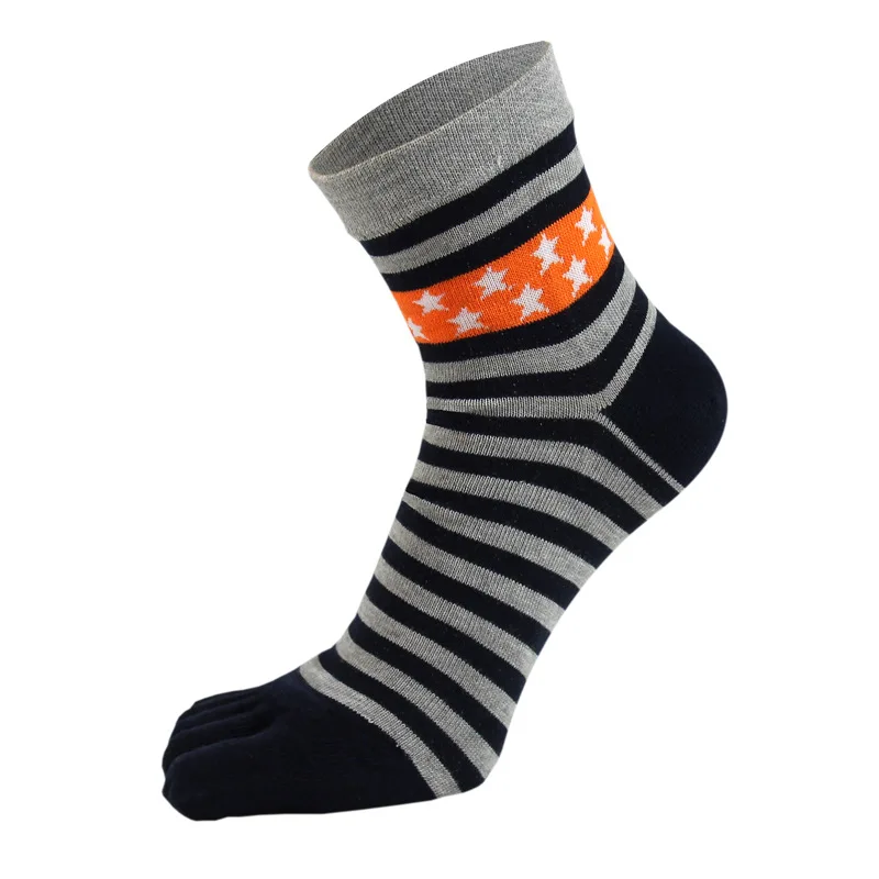 Мужские носки с 5 носками Нескользящие силиконовые спортивные для фитнеса пятью