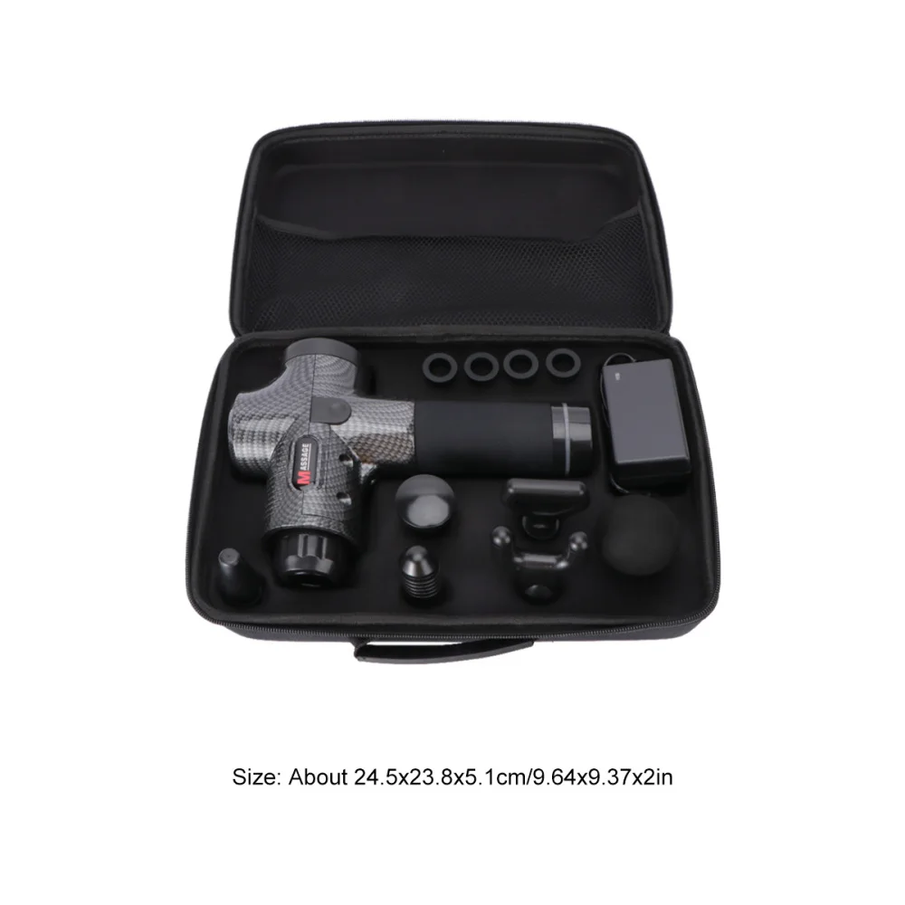 

1pc Carbon Fiber Fascia Massager Muscle Relaxation Massager Vibration Fitness Equipment for Fitness Lover Friends with UK Plug (