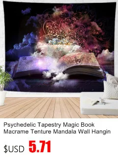 Психоделический гобелен музыкальная нота макраме Мандала Tapisserie Murale Tenture Boho Декор Манта Мандала бросок йога коврик