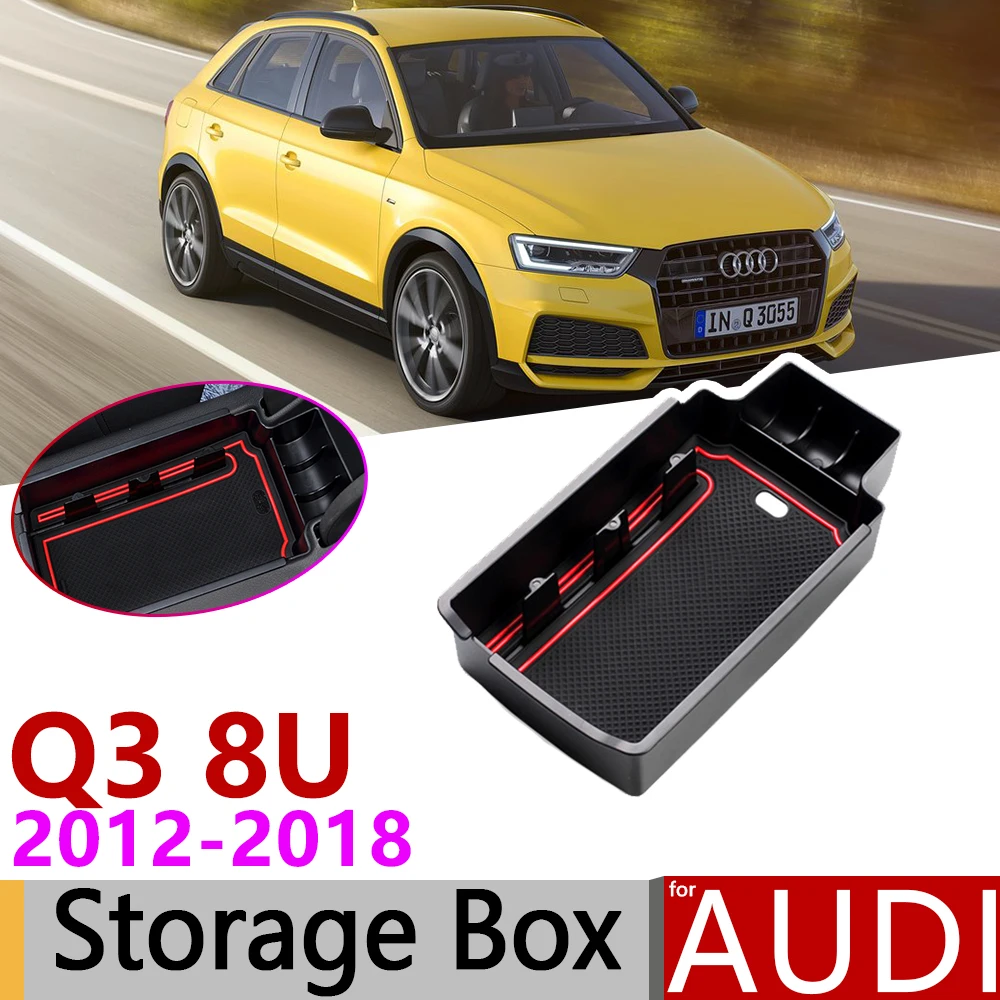 Для Audi Q3 8U MK1 S Line 2012 ~ 2018 подлокотника коробка для хранения наведения порядка