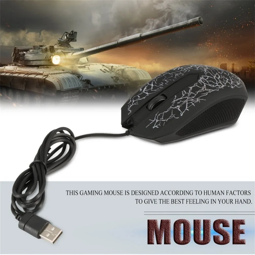 Проводная игровая мышь 3200 dpi светодиодный оптический 3 кнопки 3D USB Pro геймерские