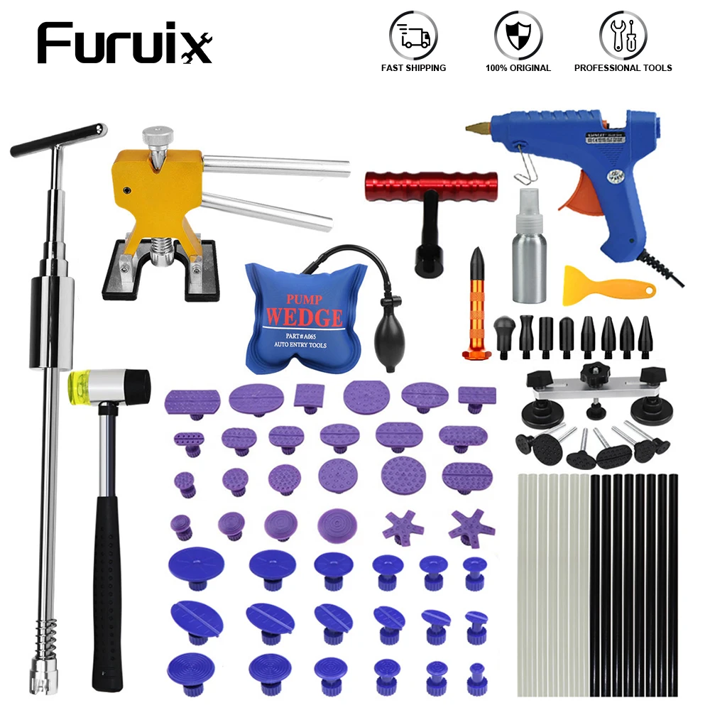 

Инструменты для беспокрасочного ремонта кузова автомобиля, набор инструментов для удаления вмятин с обратным молотком, присоска для удале...