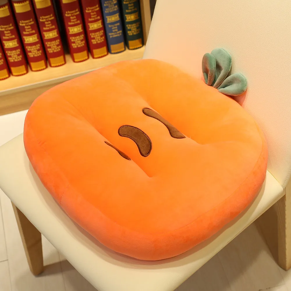 carrot cushion 35*35*55 см летняя Шейная Подушка для сна полдень Подушка офисный школьный стул подушка морковь клубника медленный подарок для друзей - Цвет: carrot cushion
