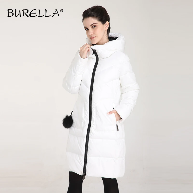 Женская хлопковая куртка BURELLA Облегающая водолазка до колена с длинными рукавами