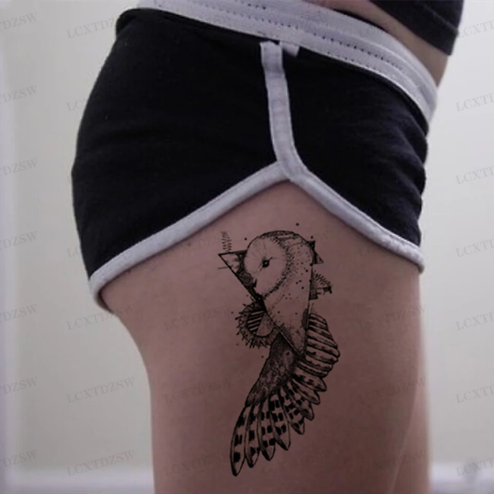 

Temporary Tattoo For Women Tattoo Sticker Fake Tattoo Rose Owl Tattoo Sticker Body Painting One-Time Tattoos Small Size 10.5*6CM
