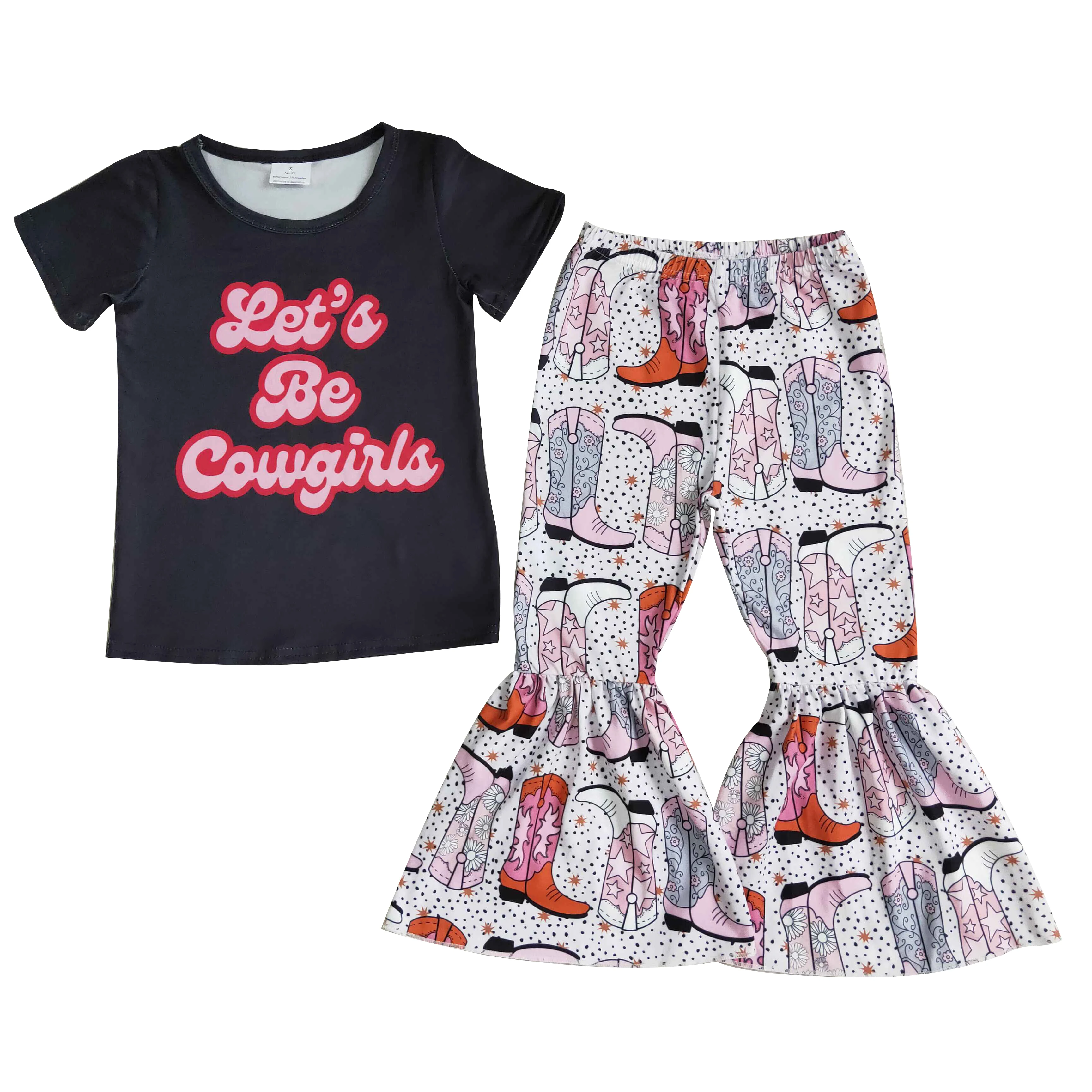 Высококачественный костюм из двух предметов для девушек с коротким рукавом