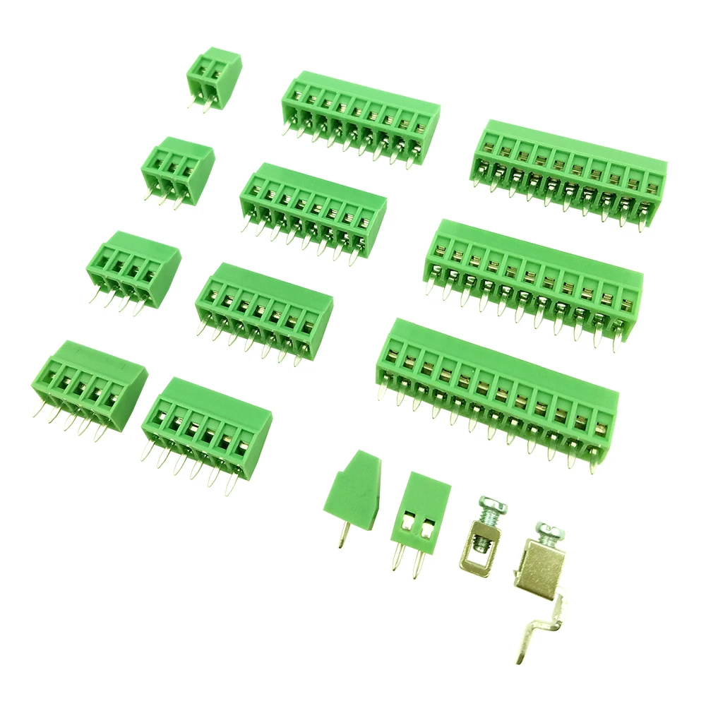 

2.54mm DG308 2P ~ 16P GREEN MINI PCB CONNECTOR SCREW TERMINAL BLOCKS KF128 KF308 MPT 0,5/2-2,54 - 1725656 PHOENIX CONTACT