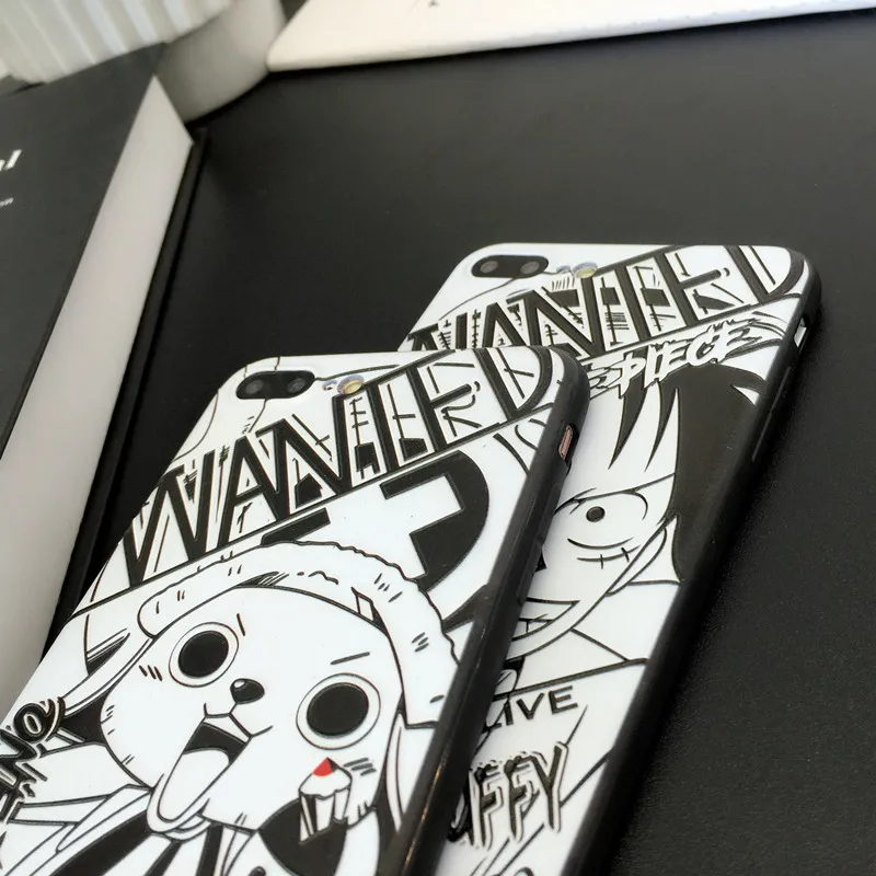 One piece Luffy Зоро Санджи 3D рельефный чехол для apple iphone 5 7 8 6 6s plus 11 pro x xs max xr Chopper Ace wanted
