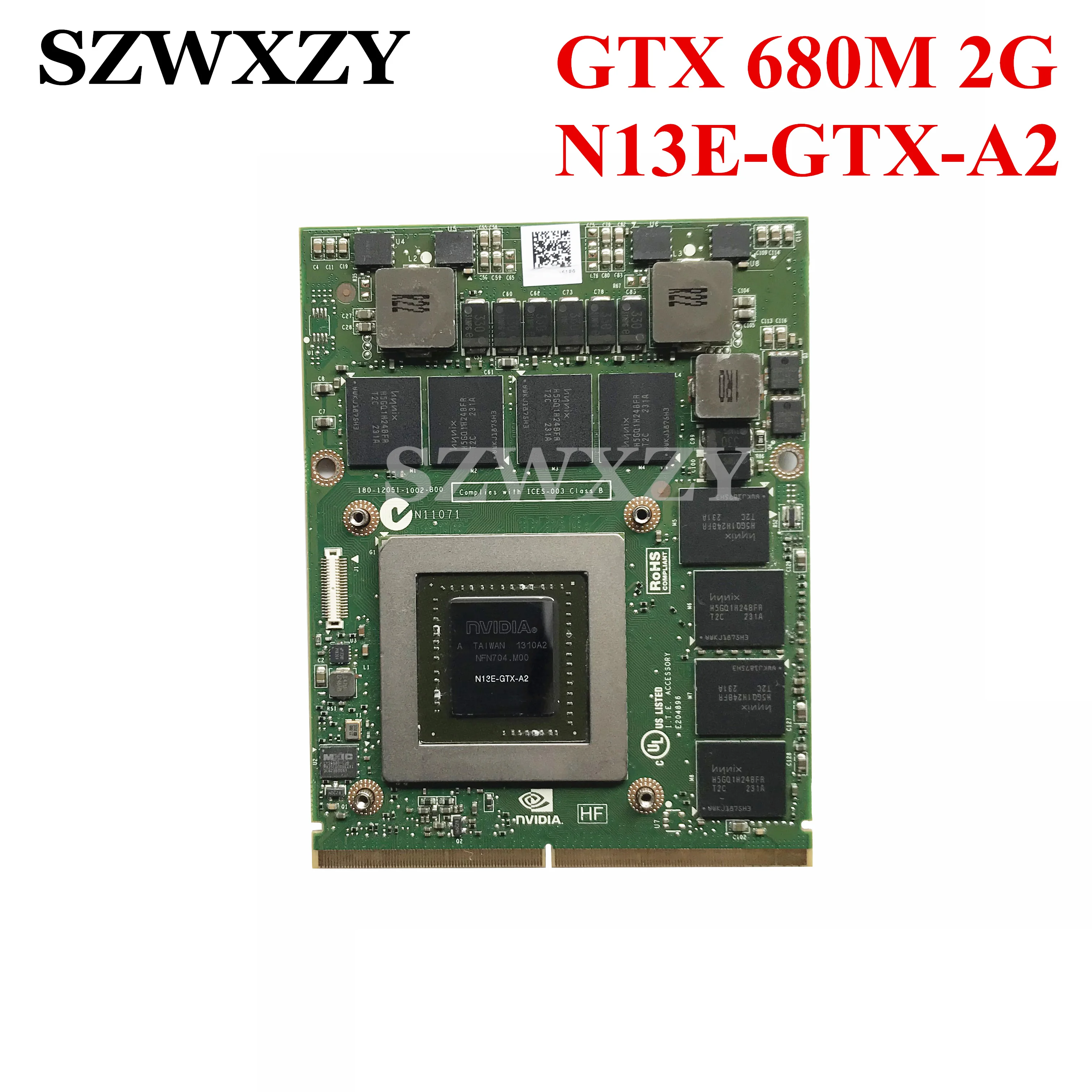 Графическая карта GTX 680M 2 ГБ для Dell Alienware M15X M17X M18X R1 R2 R3 R4 GDDR5 VGA графическая