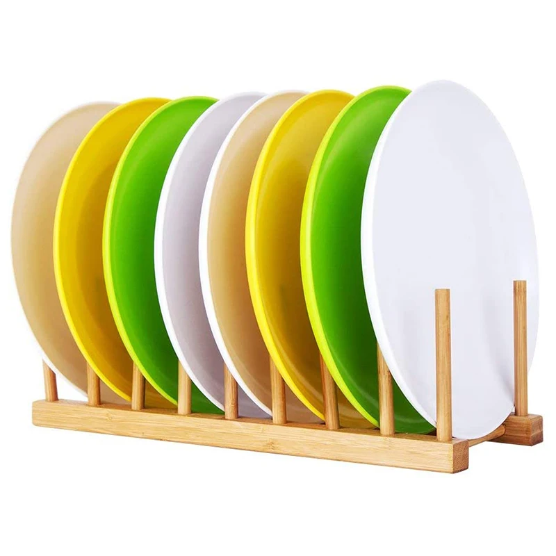 4 шт. бамбуковая тарелка чаша чашка для книг горшок крышка разделочная доска
