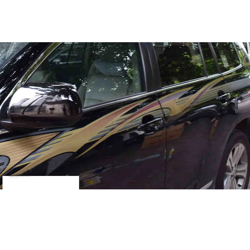 Lsrtw2017 носимых долгий срок службы ПВХ наклейка на кузов автомобиля для toyota highlander