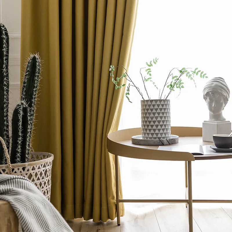 Modern Silk Velvet Blackout Curtains for The Bedroom Living Room Solid Decoration Fabric of Curtain On the Window Door Drapes | Дом и сад