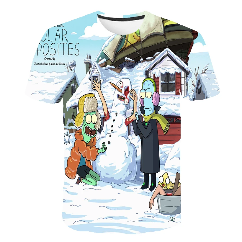 

3D cute SOLAR OPPOSITES Boy clothes Fashion short sleeve summer t-shirt kids Children's wear camiseta Streetwear Tees tops