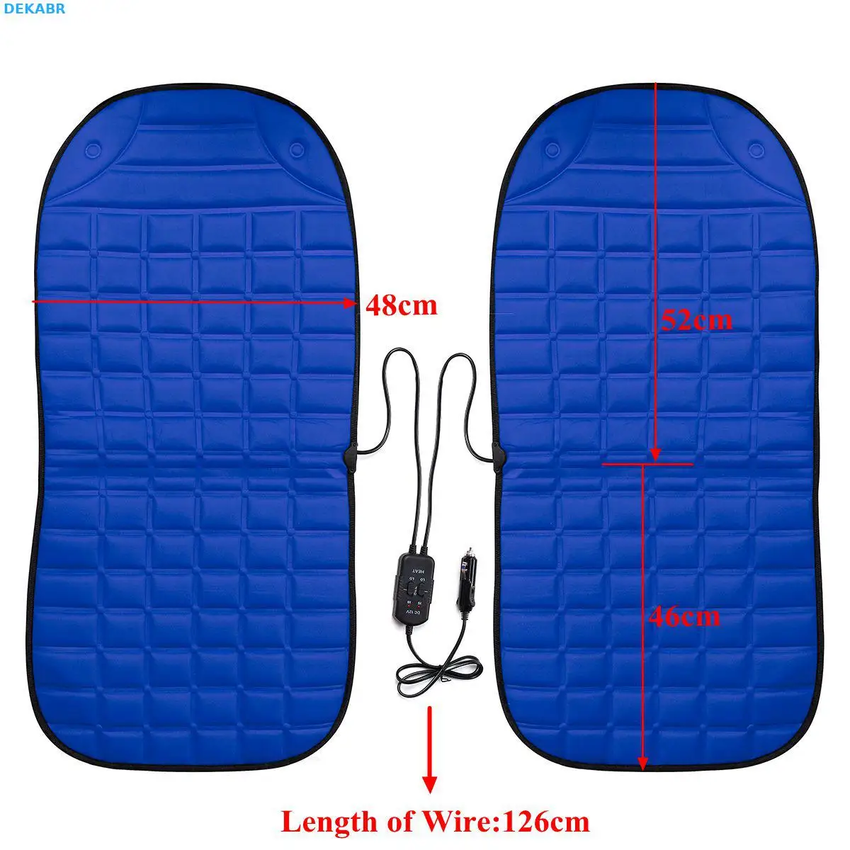 

high quality 2Pcs In 1 Fast Heated & Adjustable Car Electric Heated Seat Car Styling Winter Pad Cushions Auto Covers