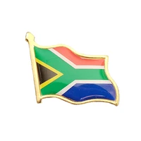 electroplated gold south africa flag brooch enamel pins badge backpackhatcollarschool bag accessories
