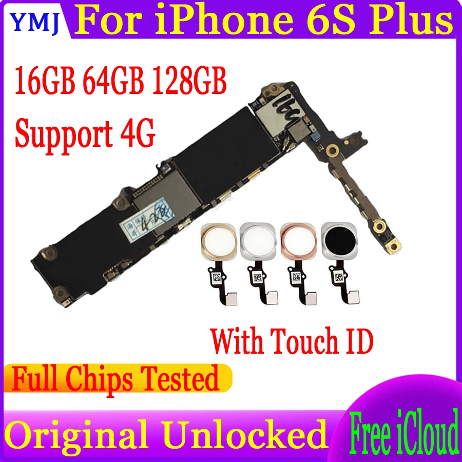 Бесплатный icloud для iPhone 6s plus 5 &quotматеринская плата с/без Touch ID 100% оригинальная