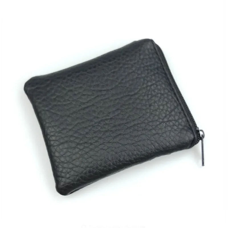 

2019 Pu Leather Card Coin Purse Women Men Small Mini Short Wallet Bags Change Zip Credit Card Holder Business Pouch Bag Carteira