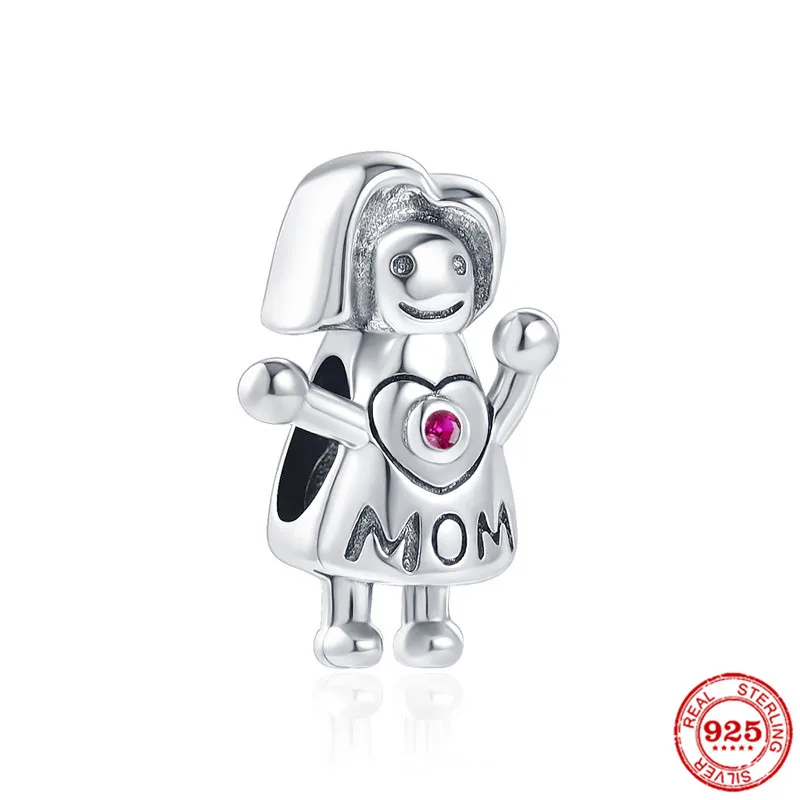 Подвеска для мальчика девочки папы мамы Нан пары сердца сестры подходит Pandora