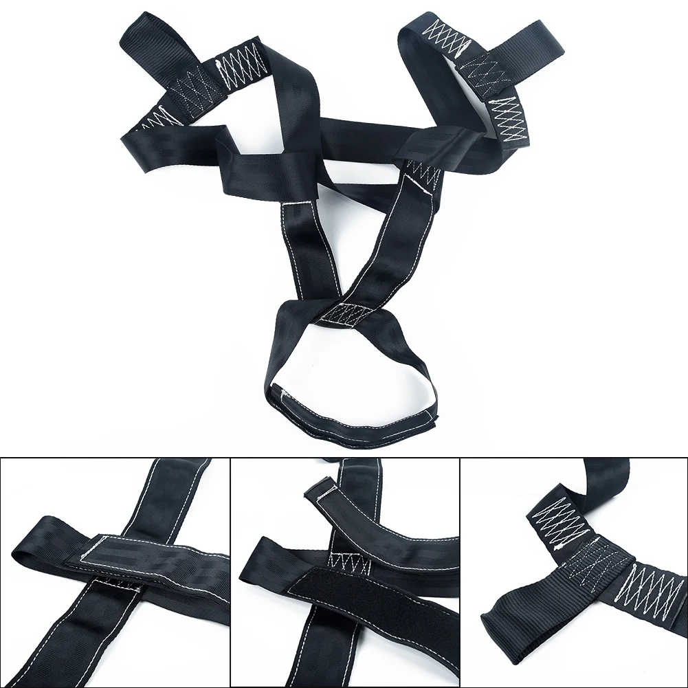 

Motorbike Motorcycle REAR Wheel Handlebar Transport Bar Tie Down Strap 2 Colors
