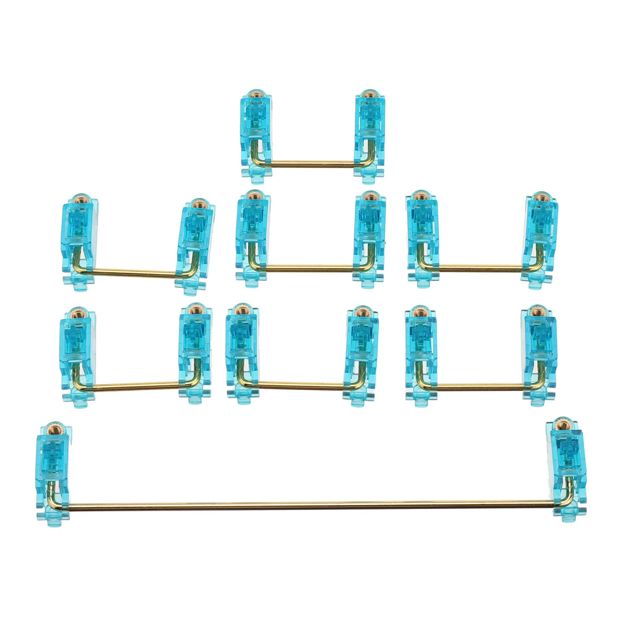 

FEKER PCB Mounted Screw-in Clear Satellite Axis Stabilizer 6.25u 2u Plate Mounted Stabilizer For Custom Mechanical Keyboard Keys