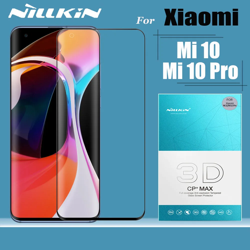 Закаленное стекло для Xiaomi Mi 11 10 Pro защита экрана Nillkin 3D полное покрытие Защитное Mi10