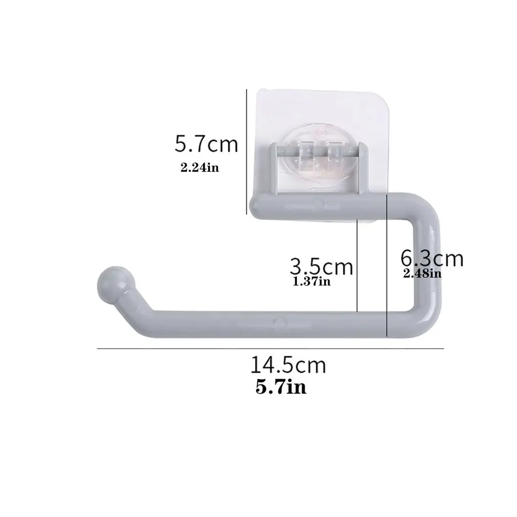 

Multi Function Kitchen Roll Paper Stand Without Punching With 180 Buckle Anti Falling Barb Design Stand