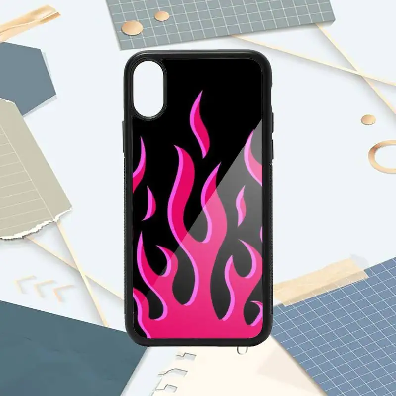 

Flame pattern high quality pattern Phone Case PC for iPhone 11 12 pro XS MAX 8 7 6 6S Plus X 5S SE 2020 XR