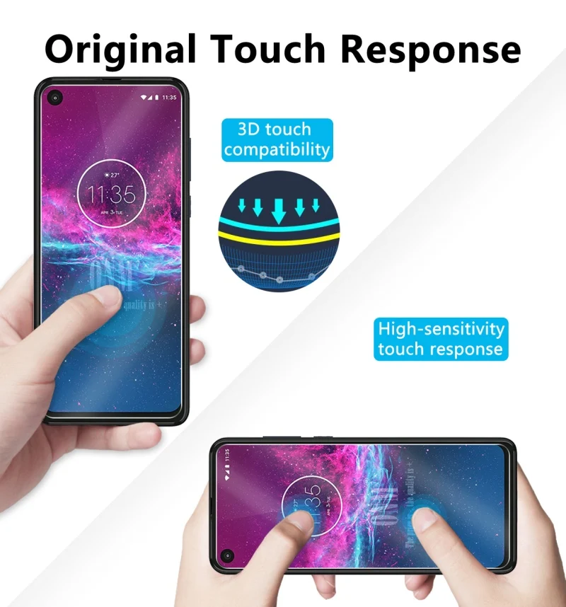 10 шт закаленное стекло для Motorola One экшен экран протектор 2.5D 9H защитная