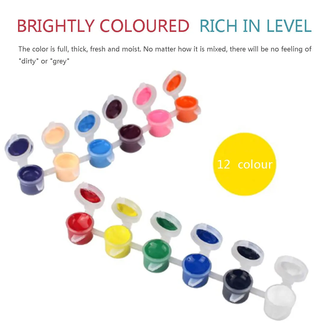 Набор акриловых красок набор пигментов для одежды 12 цветов ткань ручная роспись