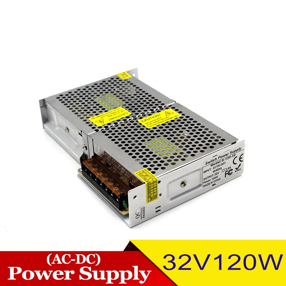 Variable 32V 120W Switching Power Supply DC32V 3.8A Source SMPS for LED Lighting Monitoring System CCTV Stpper | Обустройство дома
