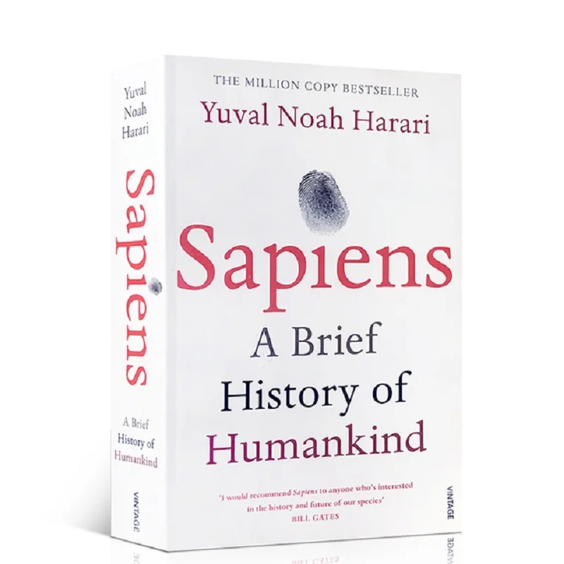 

Sapiens: A Short History of Human Yuval, ноя Харари, английские книги, антропологическая история, экстраурная книга для чтения